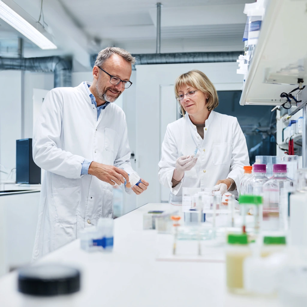 Laboratory testing representing L-Citrulline and L-Carnitine amino acids